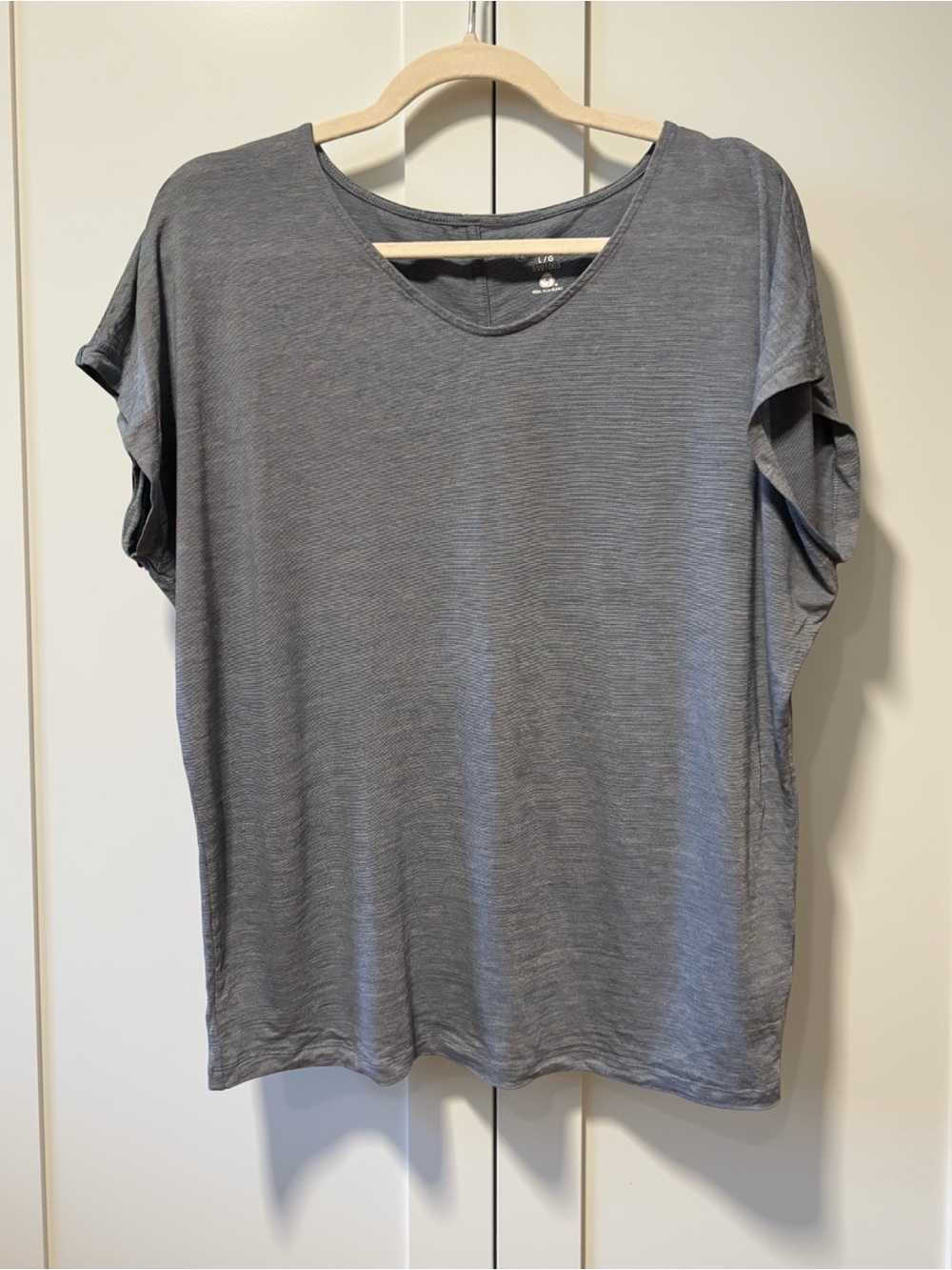 Cloudveil merino wool blue t shirt